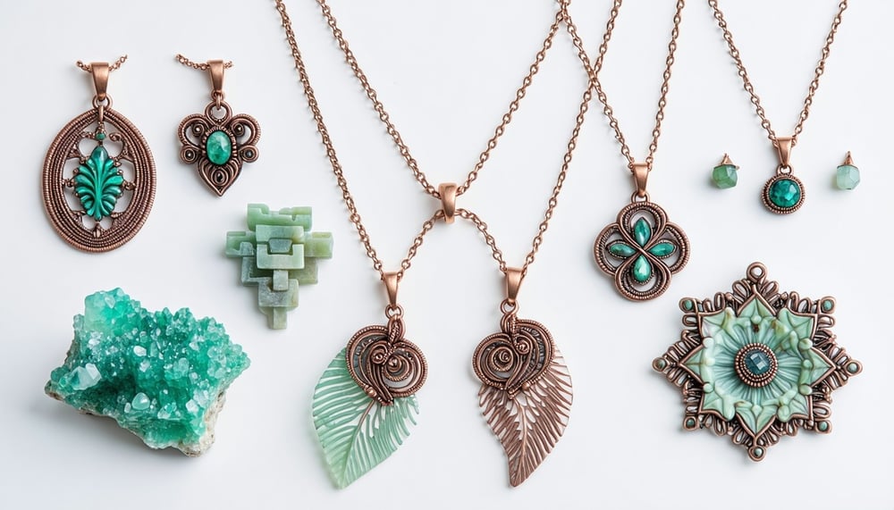 A collection of handcrafted jewelry and 3D printed items from Charmed Layers A collection of handcrafted jewelry and 3D printed items from Charmed Layers